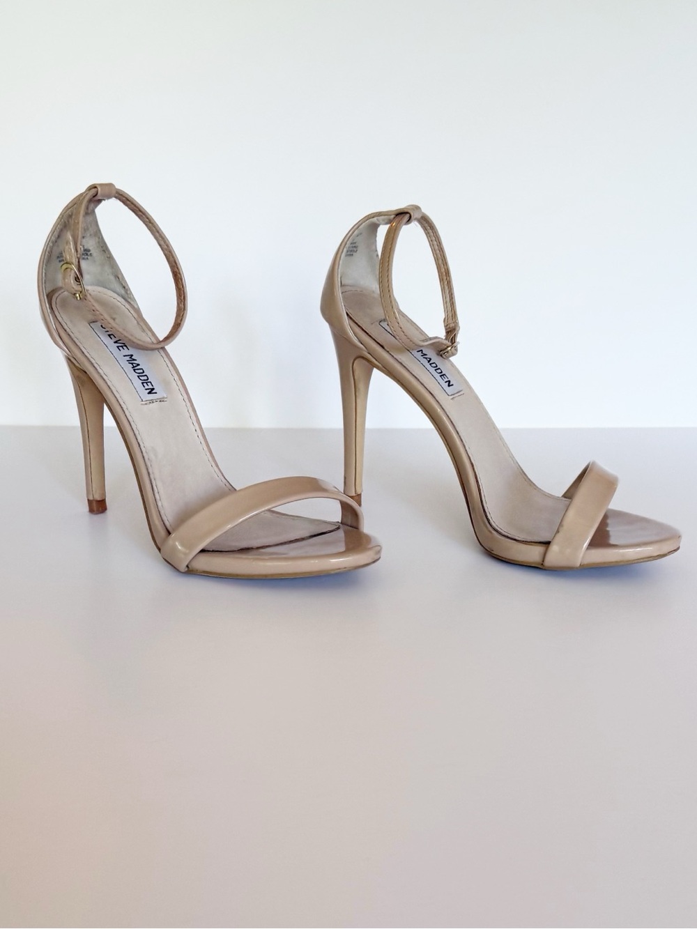 Steve Madden Stecy Patent Nude Heel